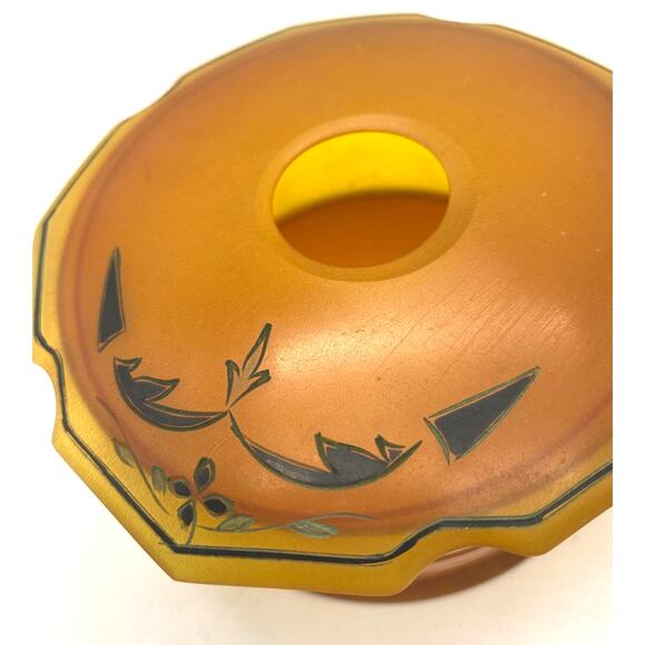 Vintage Art Deco Amber Pyralin powder Vanity Box and Nail Buffer Celluloid - Picture 2 of 8